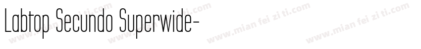 Labtop Secundo Superwide字体转换